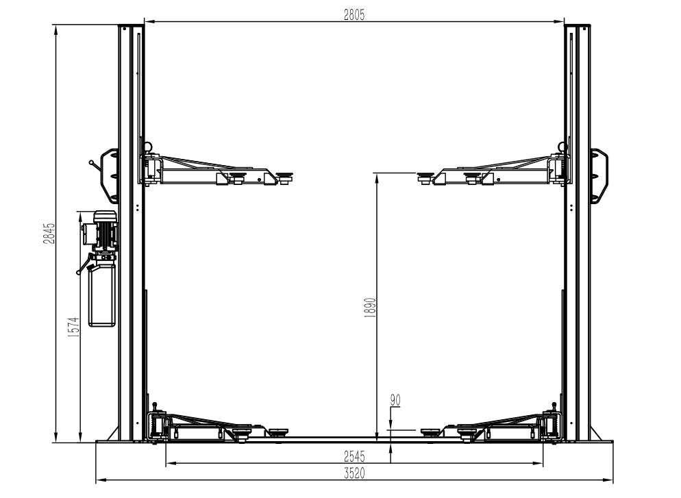 Two Post LiftTwo post liftQYF9S/10SZhuHai QianYu