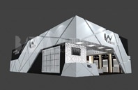 威珀卫浴展台设计<br>项目：建材展展台设计 | 地点：上海会展中心 | 面积：200㎡