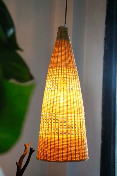東南亞餐廳小吊燈個性過道茶樓玄關竹編燈手工燈創意日式藝術燈具