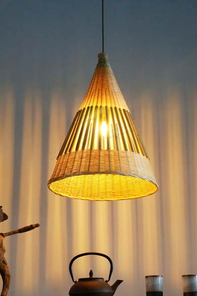 羅丹凱東南亞餐廳小吊燈個性民宿茶樓玄關竹編燈手工燈創意日式藝術燈具