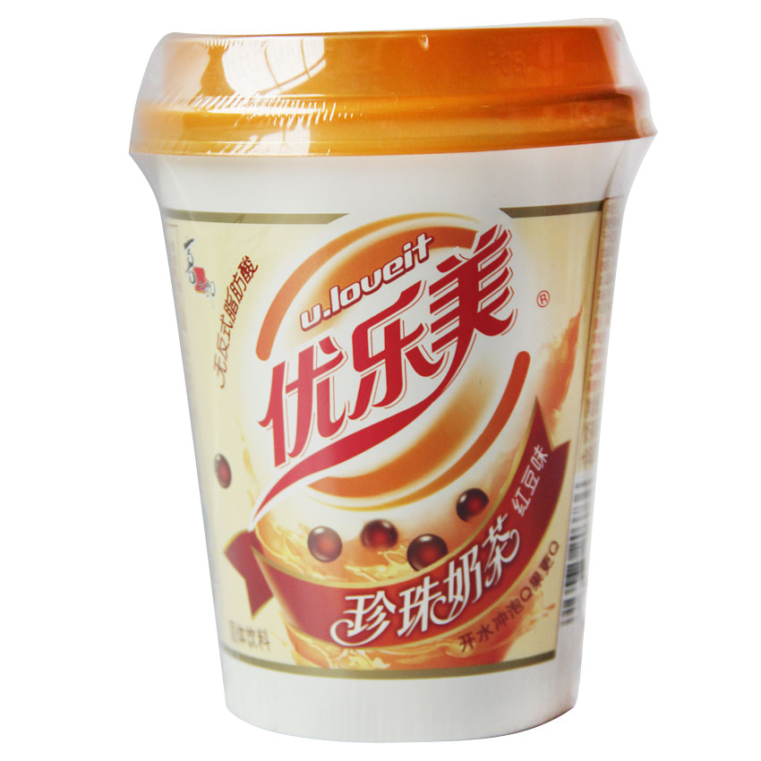 喜之郎优乐美红豆味珍珠奶茶