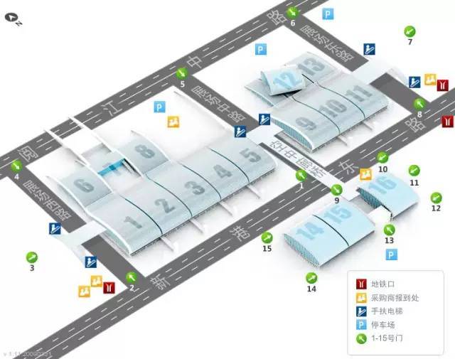 广州.广交会展馆平面示意图