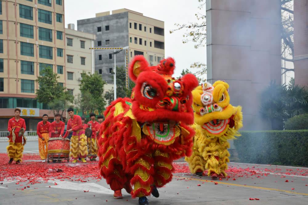 三雅醒狮开春仪式 