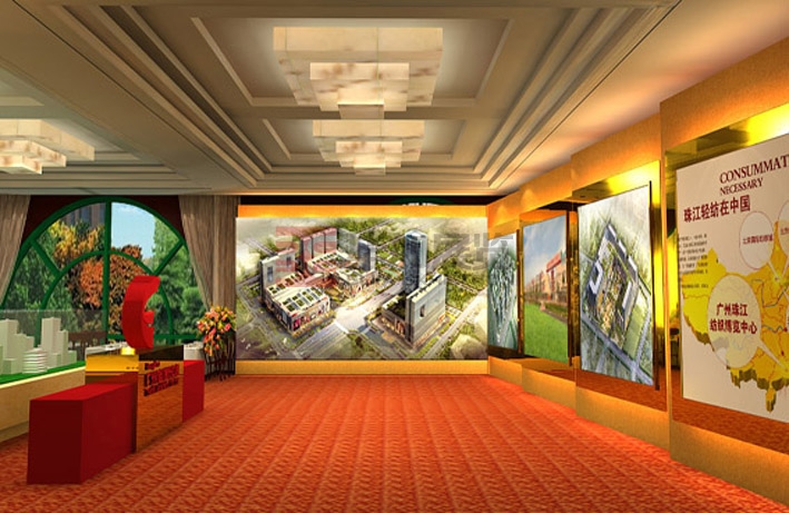 展厅设计装修2<br>项目：展厅设计装修 | 地点：珠江新城 | 面积：108㎡