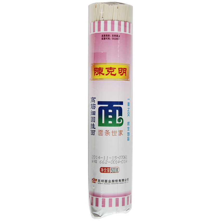 陈克明高筋细圆面 500g
