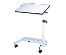 BT647K Wooden Board Hospital Over Bed Table with Wheel