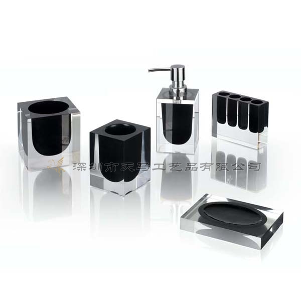 Luxury Hotel Bathroom Accessories Rukinet Com Full Set Luxury Black Acrylic Hotel Bathroom Accessories Sets