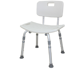 Height Adjustable Aluminum Shower Chair with Back for BT409L