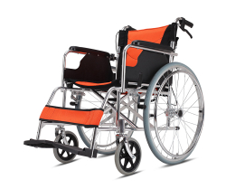 Foldable Backrest and Handle Aluminum Wheelchair for BT911L