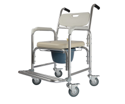 Small Steel Commode Chair with Soft PVC Seat for BT1019