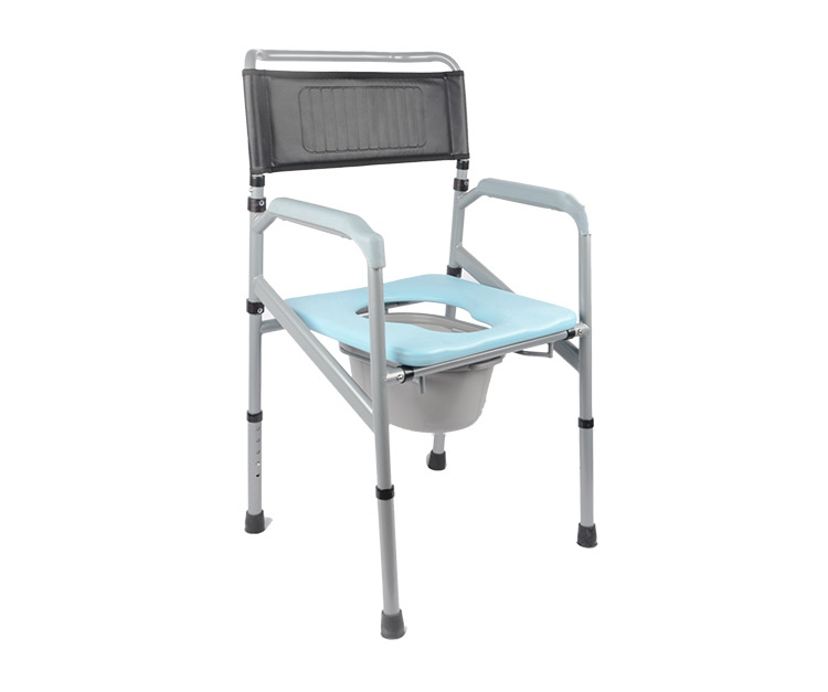 Small Steel Commode Chair with Soft Seat for BT1012B