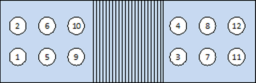 氮吹濃縮儀兩側管路分布圖