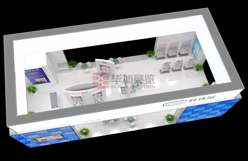 科伟美博会搭建03<br>项目：美博会展台搭建 | 地点：上海会展中心 | 面积：72㎡