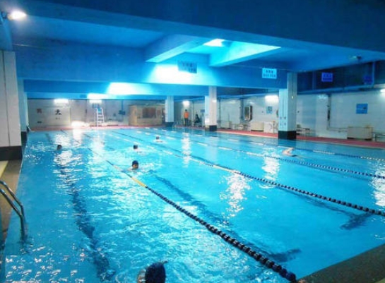 Humid indoor swimming pool