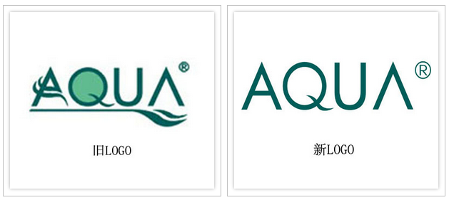 AQUA new and old brand logo