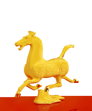 黄金摆件-马踏飞燕