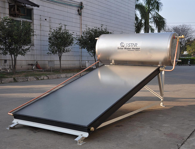 solar hot water project, solar water heating, solar project